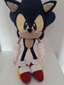 Sonic teddy hand made