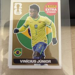 Rare panini World Cup extra Stickers - GOLD Vini Jr