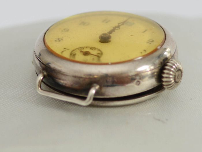 Vintage Silver Trench  Wrist Watch
