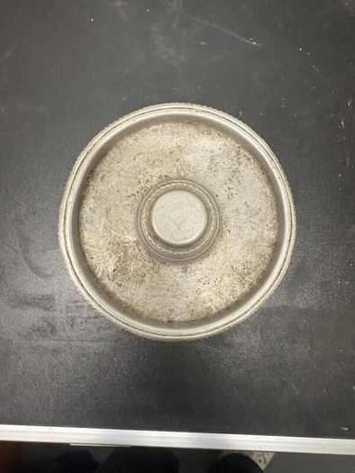 Vintage Hammered Aluminium Lidded Canister