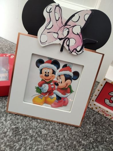 Box Of New as New Disney Christmas Ornaments and Gifts