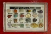 Gemstones in case.