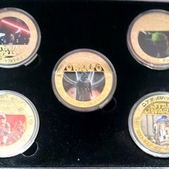 Coin collection of Star Wars coins