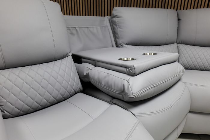 Rita Manual Corner Leather Recliner Sofa