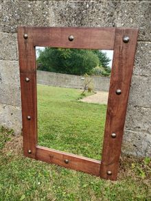 Oak mirror