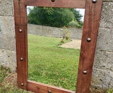 Oak mirror