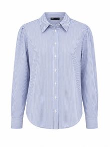 Zara Blue Striped Shirt