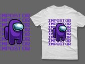 Purple among us t-shirt impostor t-shirt