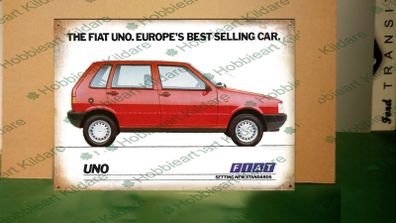 Fiat Uno sign classic car sign