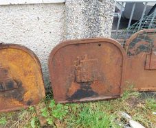 Rare Cast Iron Firebacks Fireplace Panels PDS Woodhouse Design