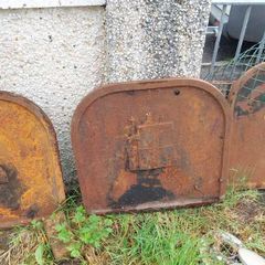 Rare Cast Iron Firebacks Fireplace Panels PDS Woodhouse Design