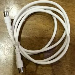 Coax cable with socket to connects your TV or set top box to an aerial outlet