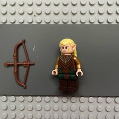 lego Lord of the rings/hobbit lor035 Legolas minifigure- Reddish Brown and Gold Robe