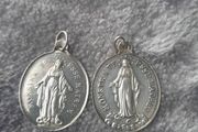 2 x solid silver, Congregation medalions