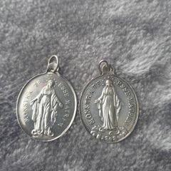 2 x solid silver, Congregation medalions