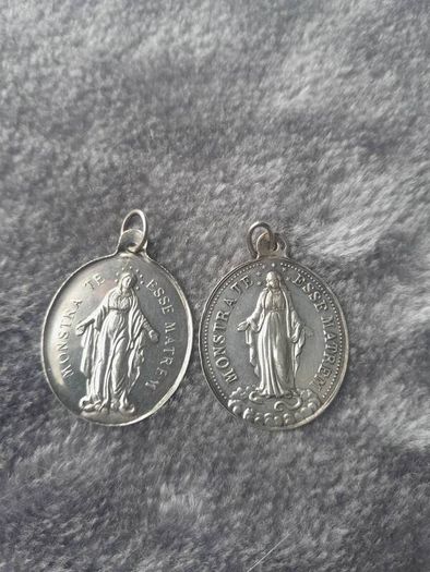 2 x solid silver, Congregation medalions