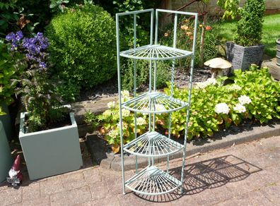 4 Tier Corner Shelf Pistachio Green D10097