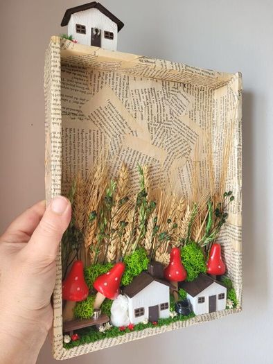 handmade frame with dry flowers!