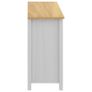 Sideboard Hill Range White 120x40x80 cm Solid Pine Wood Image 4