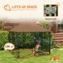 Outdoor Dog Kennel Puppy Play Pen with Canopy Garden Playpen Fence Crate Enclosure Cage Rotating Bowl 141 x 141 x 151 cm Image 7