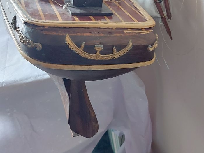 Large Timber  crafted model of the Cutty Sark, A speedy Clipper Sailboat that transported TEA in the late 19thy century
