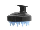 Silicone Scalp Brush Shower Shampoo Massage Comb Hair Washing Massager - BLACK