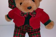 Rare Vintage Tartan Bear 1990