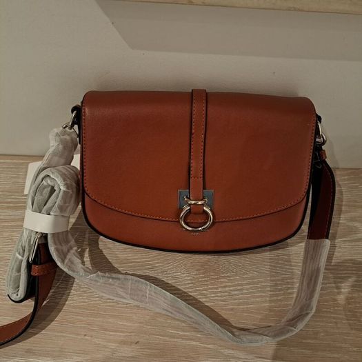 Meadows & Byrne brand new crossbody bag -- pecan colour