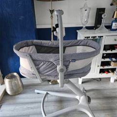 Moses basket and next to me cot
