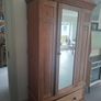 Old vintage pine wardrobe Image 9