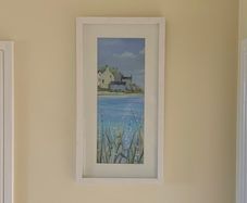 Ruth Parker Framed Panoramic Coastal Art Print - "Peaceful Morning II"