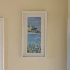 Ruth Parker Framed Panoramic Coastal Art Print - "Peaceful Morning II"