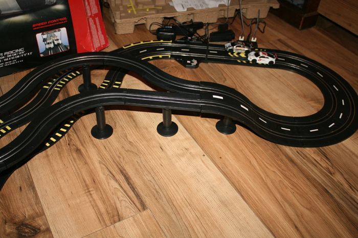 Furious Challenger Road Racing Slot Car Set Electric Powered Kids or Adults Toy (65" long)