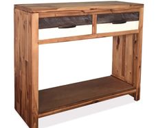 Console Table Solid Acacia Wood 86x30x75 cm