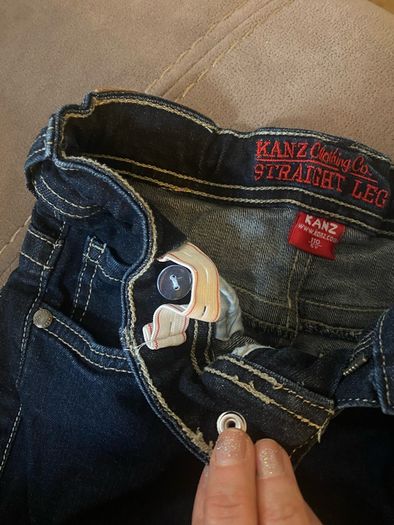 Dark blue denim jeans kids age 5