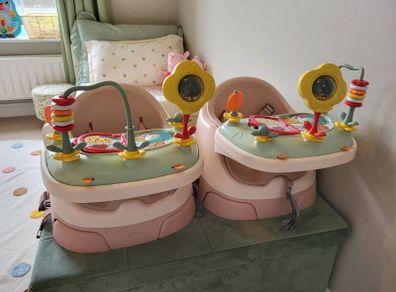 Bug 3-in-1 Floor & Booster Seat with Activity Tray - Blossom