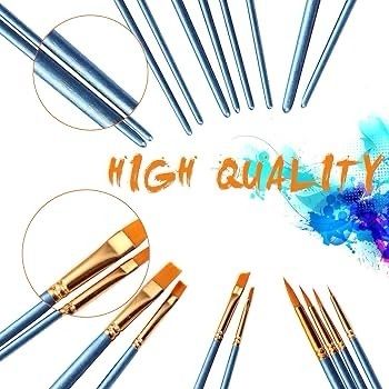 NEW SALE | 30 pcs Nylon Hair Brushes for Acrylic Oil Watercolor Painting Artist Professional Painting Kits