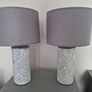 Grey Table Lamps (X2) Image 2