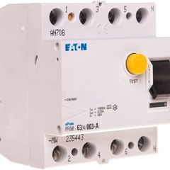 Eaton PFIM Series Residual Current Device, 63A, 4-Pole, 30 mA, Type A, 10 kA 230V, 400 V