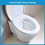 Toilet Seat Soft Close - Universal White Oval Quick Release Plastic Toulet Seat with Adjustable Fixing for Easy Cleaning, Heavy Duty Standard Bathroom WC Pan &Bowl Loo Cover 44.7 x 37.2 cm Image 9