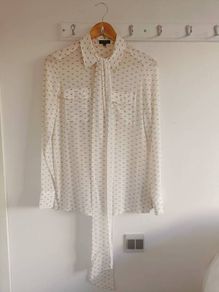 ESCADA 100% Pure Silk Designer Blouse - Elephant Print