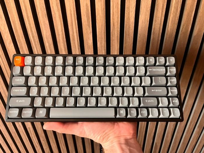 Keychron K2 Max with coiled cable