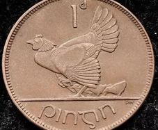 [#2107] - Ireland 1928 | Irish 1d | Irish 1 Penny | KM.3 | High Grade
