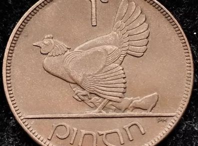 [#2107] - Ireland 1928 | Irish 1d | Irish 1 Penny | KM.3 | High Grade