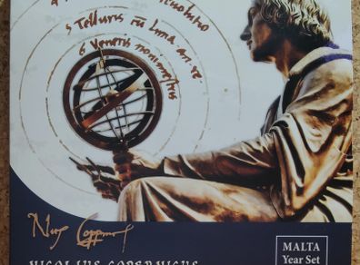 Malta Brilliant Uncirculated Euro Coin Set 2023 - Includes 2ECC Copernicus