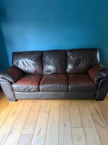 Free 3 seater leather sofa