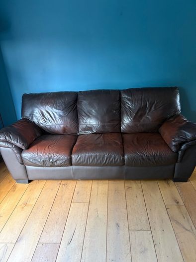 Free 3 seater leather sofa