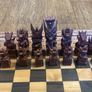 Vintage Chess board and Backgammon crafted by hand Image 3
