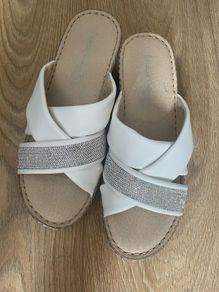 sandals white new size 6.5