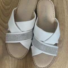 sandals white new size 6.5
